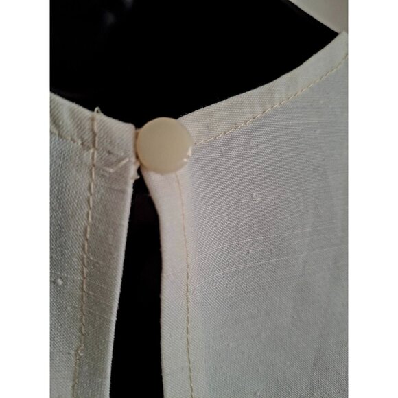 Vintage White Lace Ruffle Detachable Collar With Button Closure - Picture 6 of 9